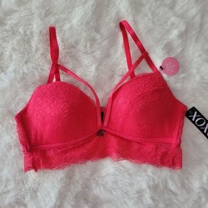 BRAND NEW XOXO LACE BRALETTE SIZE M CEREZA PINK